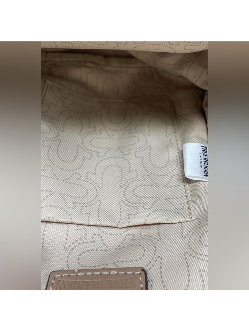 True Religion horse shoe denim crossbody bag / purse. - Picture 7 of 7